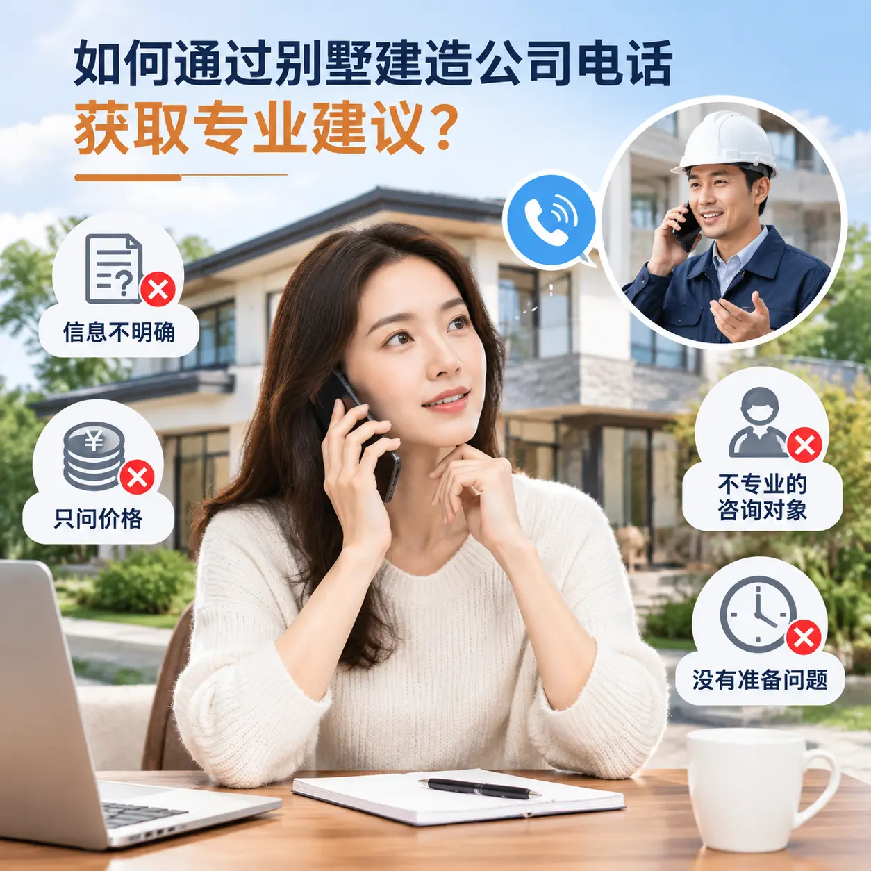 如何通过别墅建造公司电话获取专业建议?