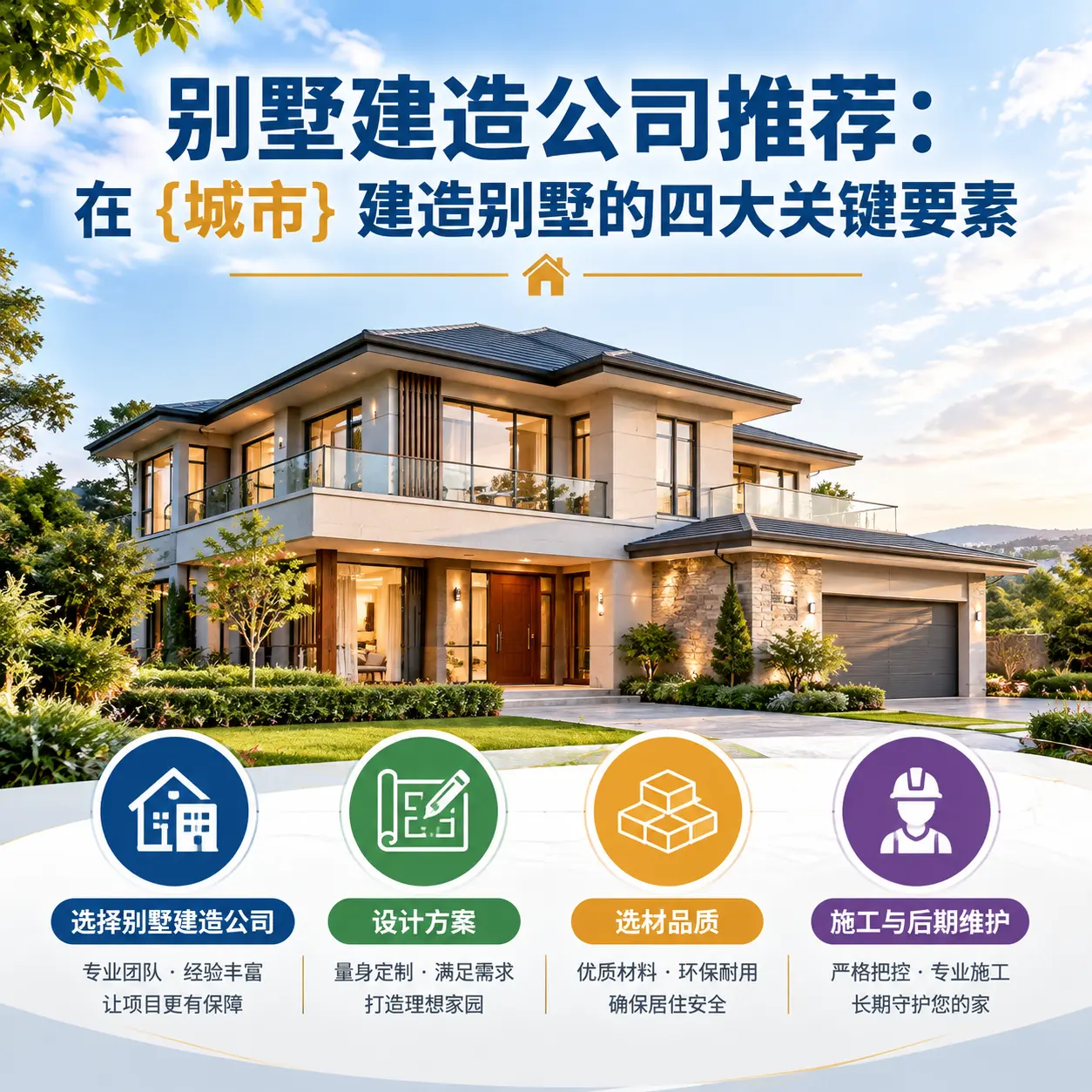 别墅建造公司推荐:在 麻江 建造别墅的四大关键要素