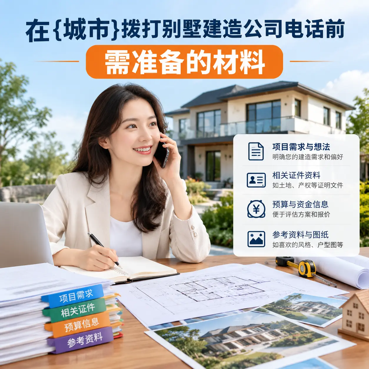 在麻江拨打别墅建造公司电话前需准备的材料